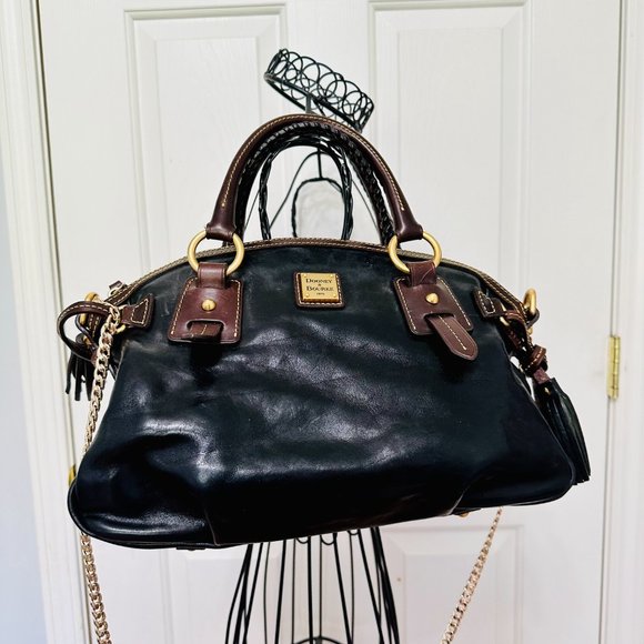 Y2K DOONEY & BOURKE LARGE LEATHER DOCTOR SATCHEL BAG VINTAGE - Picture 3 of 16